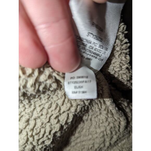 Patagonia Pullover 1/4 Zip Women's Large Beige Sherpa Fleece Los Gatos - Picture 7 of 14